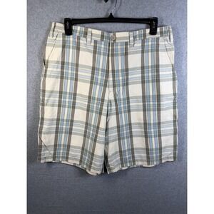 Mossimo Shorts Mens 36 Plaid Chino Cotton Casual Summer Pockets Multicolor
